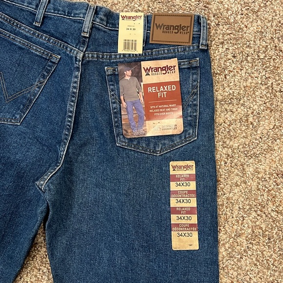 NWT! Wrangler Jeans. SZ 34x30 - Picture 7 of 7